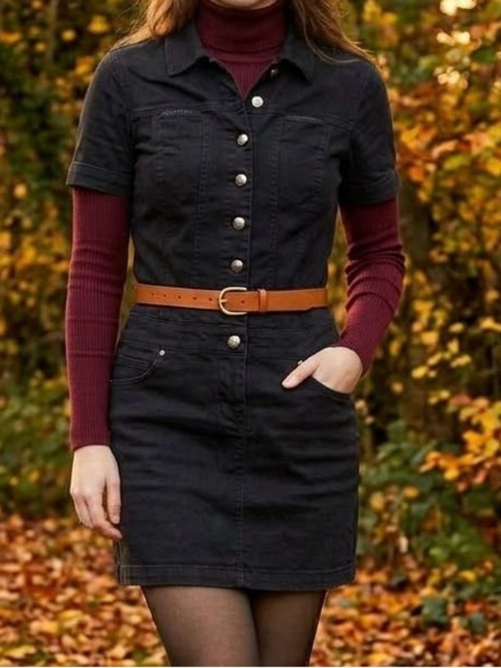 A|X Armani Exchange Black Dress